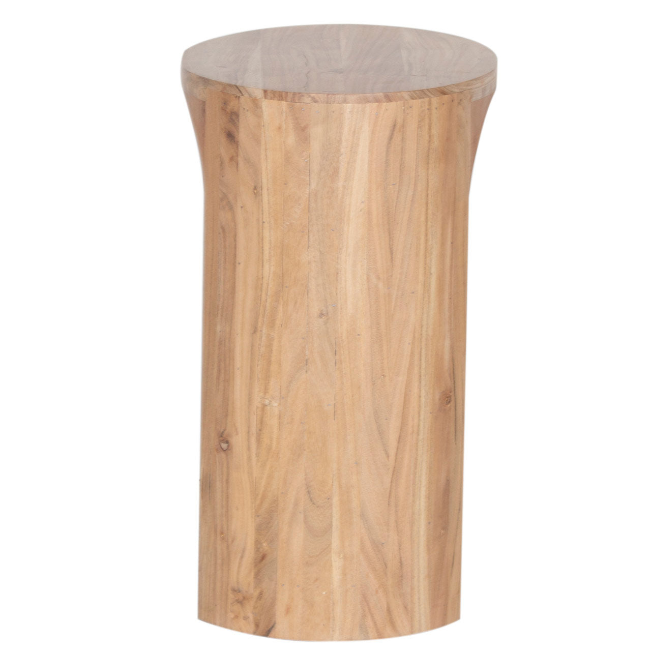 Aria Acacia Wood Oval Side Table - Natural