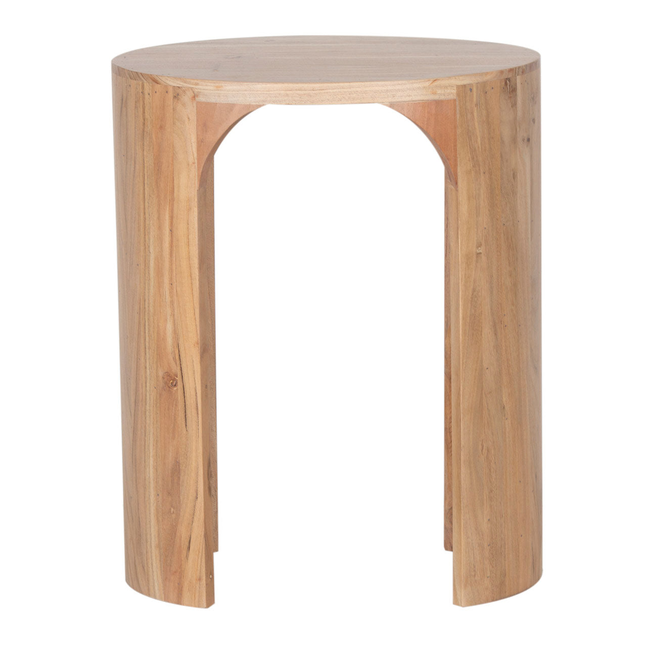 Aria Acacia Wood Oval Side Table - Natural