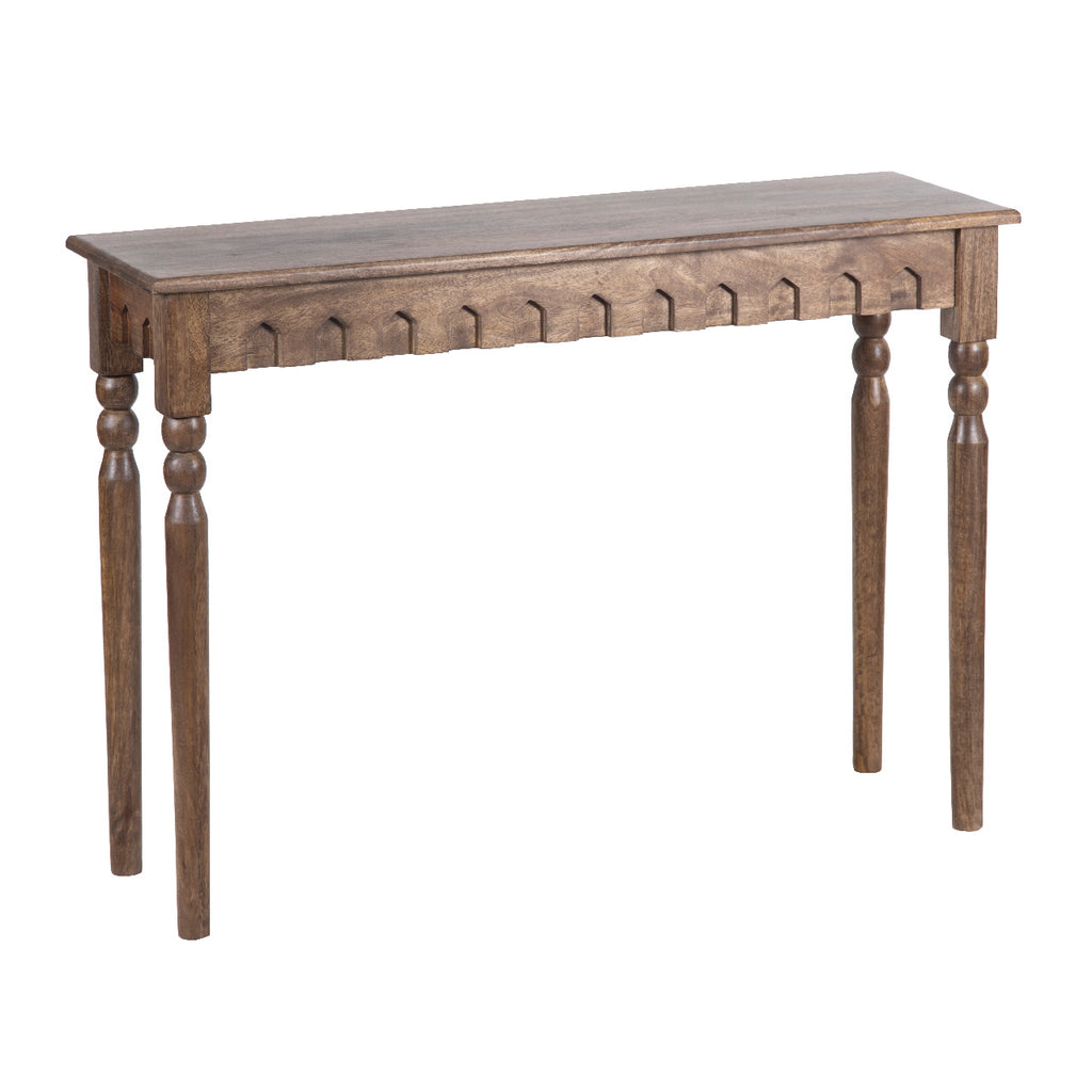 Ashford Mango Wood Console Table - Walnut