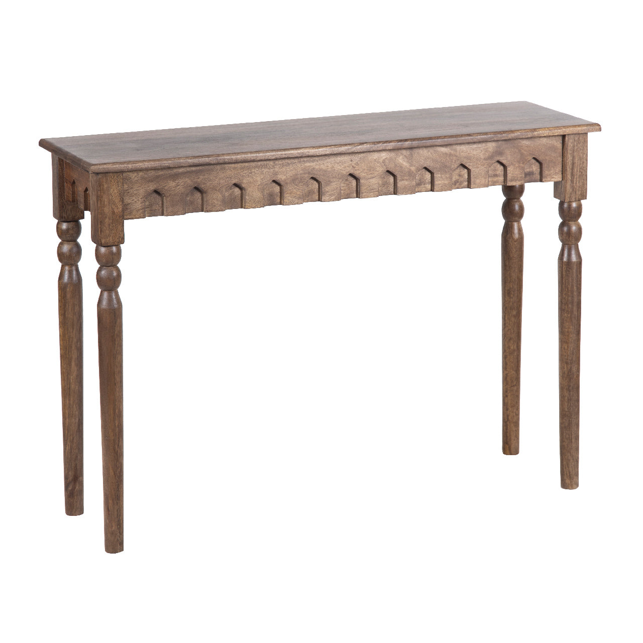 Ashford Mango Wood Console Table - Walnut