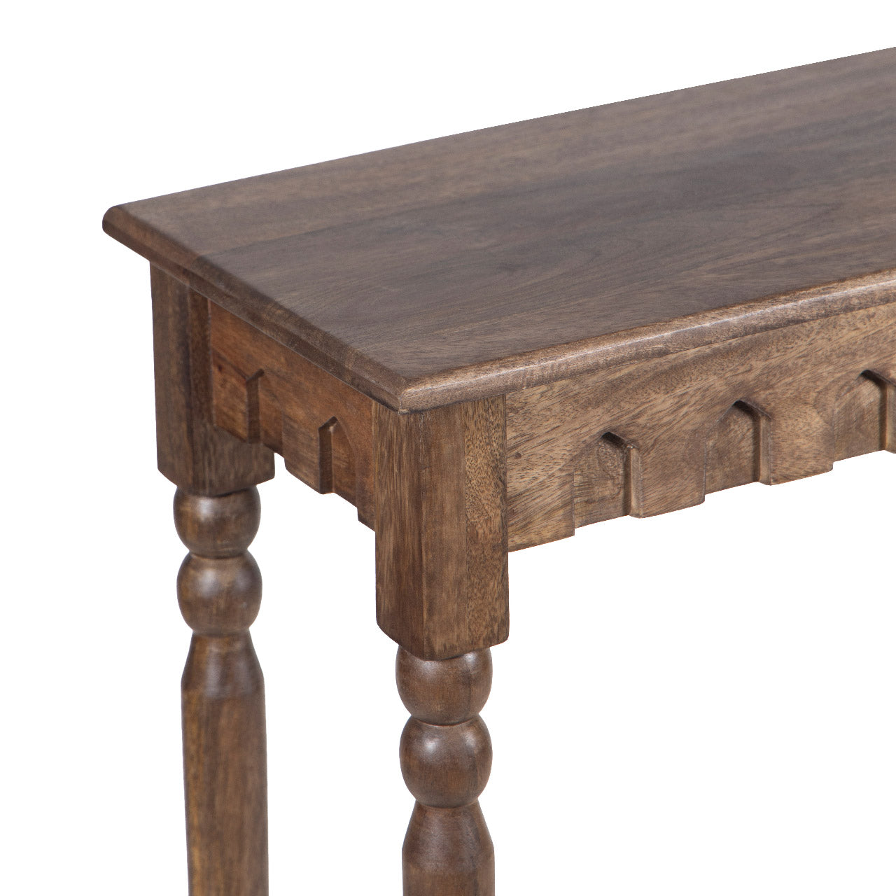 Ashford Mango Wood Console Table - Walnut