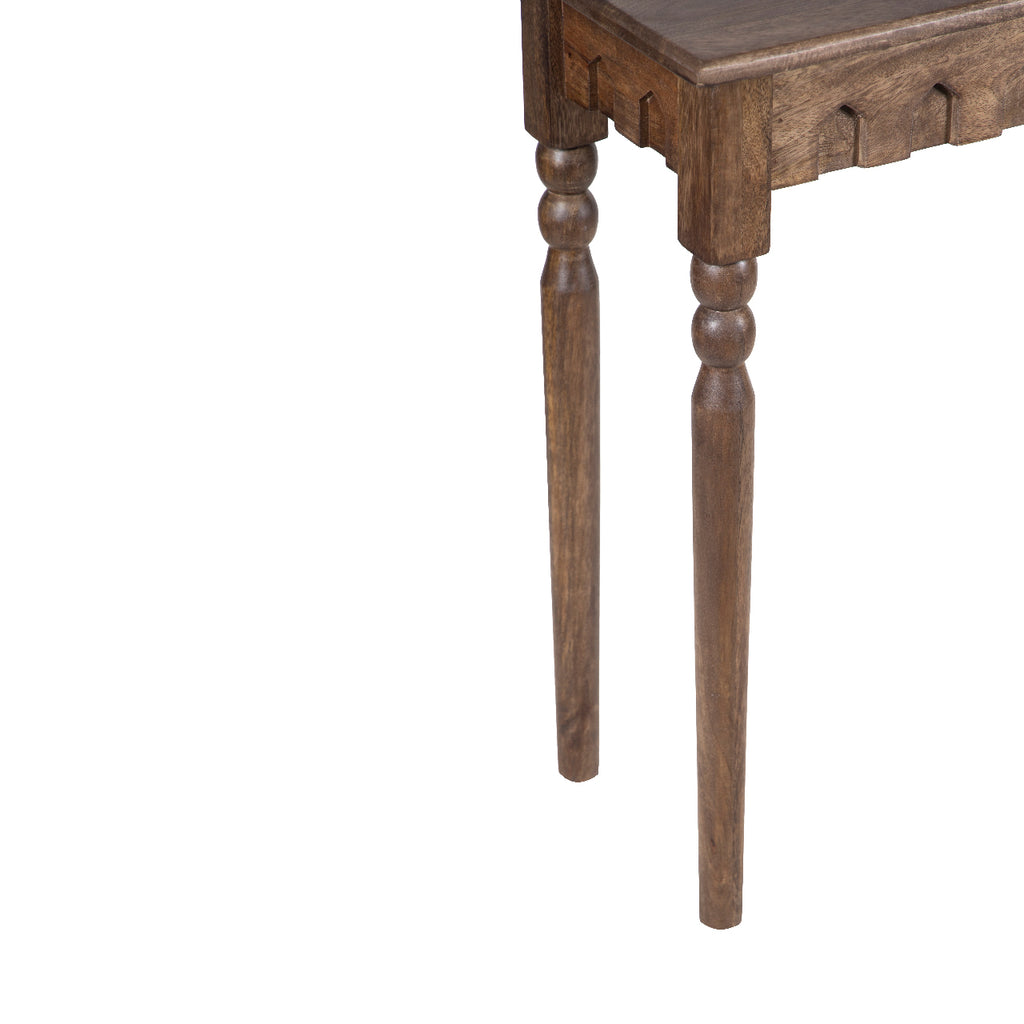 Ashford Mango Wood Console Table - Walnut