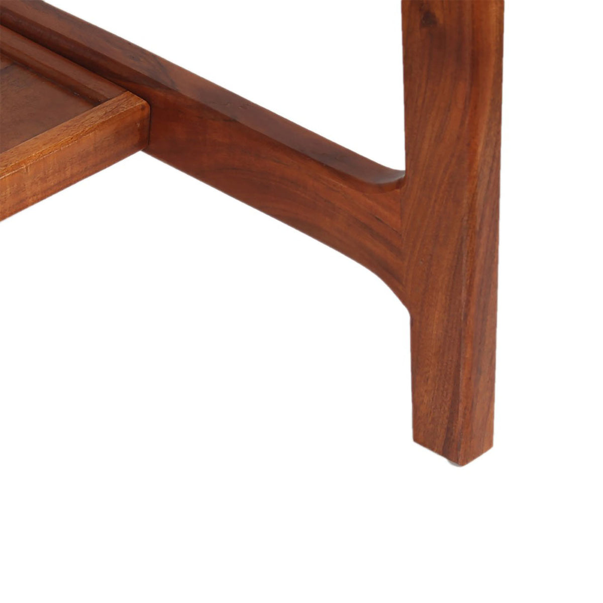 Aspen Acacia Wood Marble Top Dining Table - Cognac / White