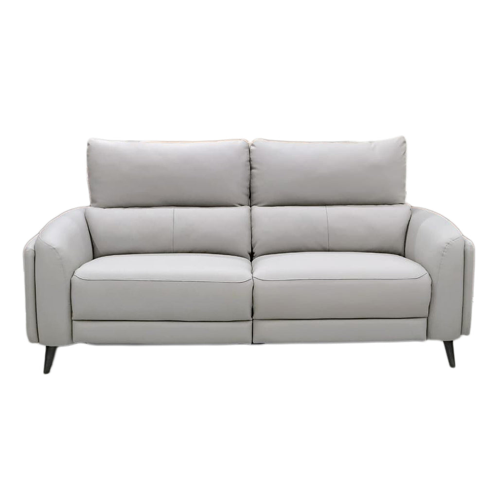 Avery Leather Luxe Recliner Sofa - Terraroaza Grey