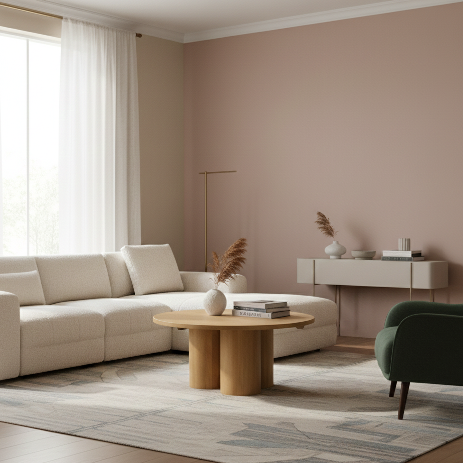 Baarlo Mango Wood Round Coffee Table