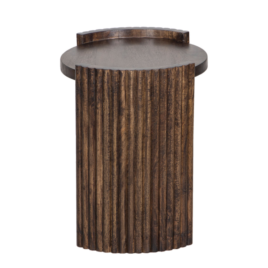 Bali Mango Wood Round Side Table