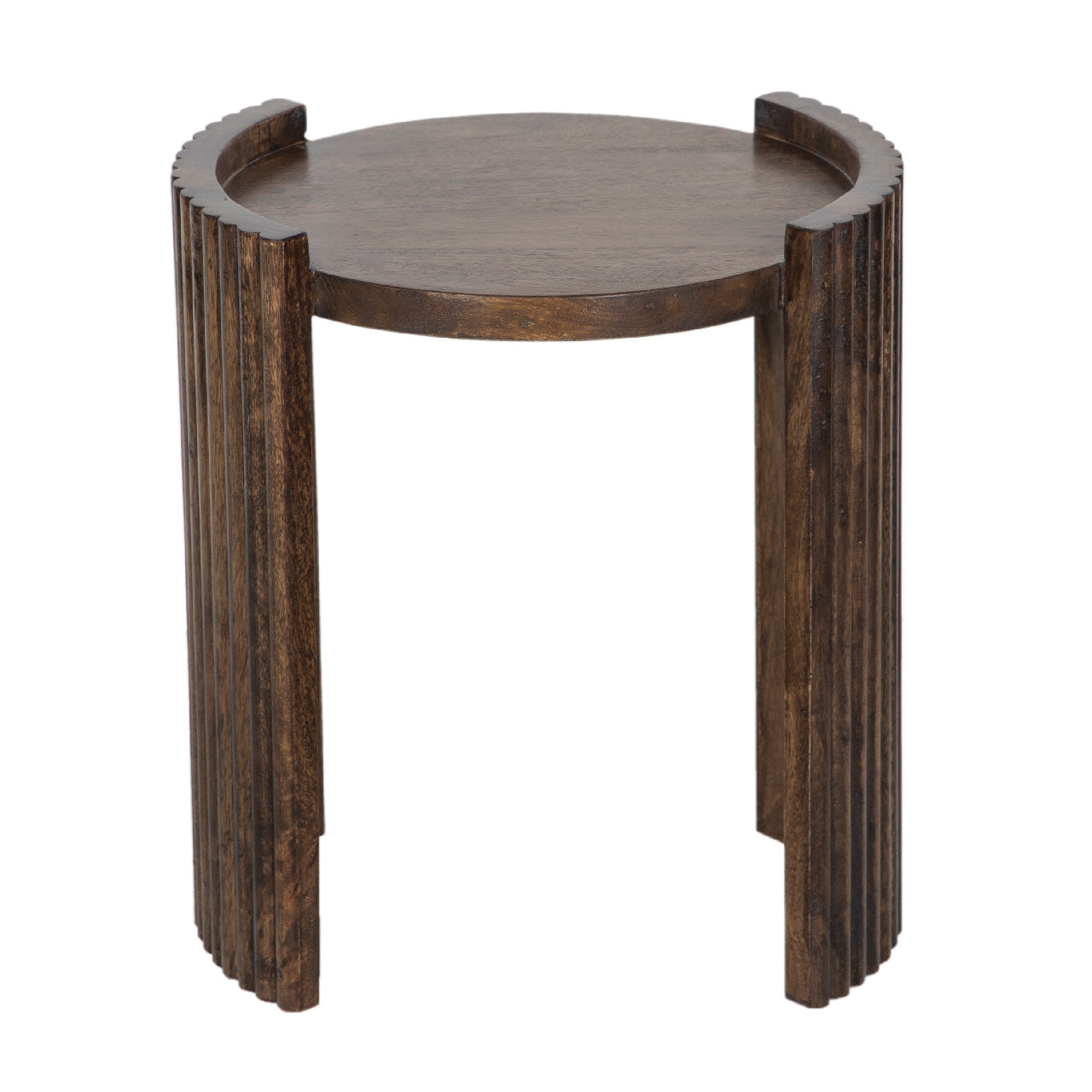 Bali Mango Wood Round Side Table