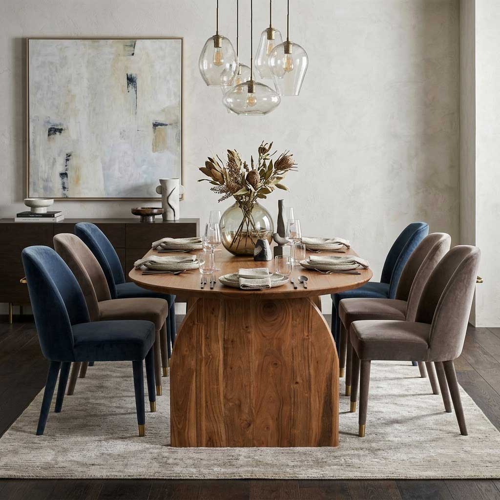 Bedlum Acacia Wood Dining Table