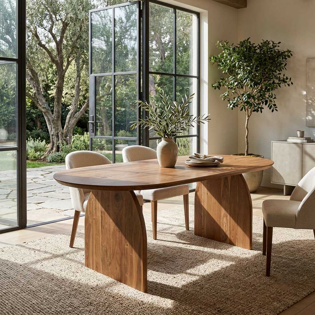 Bedlum Acacia Wood Dining Table