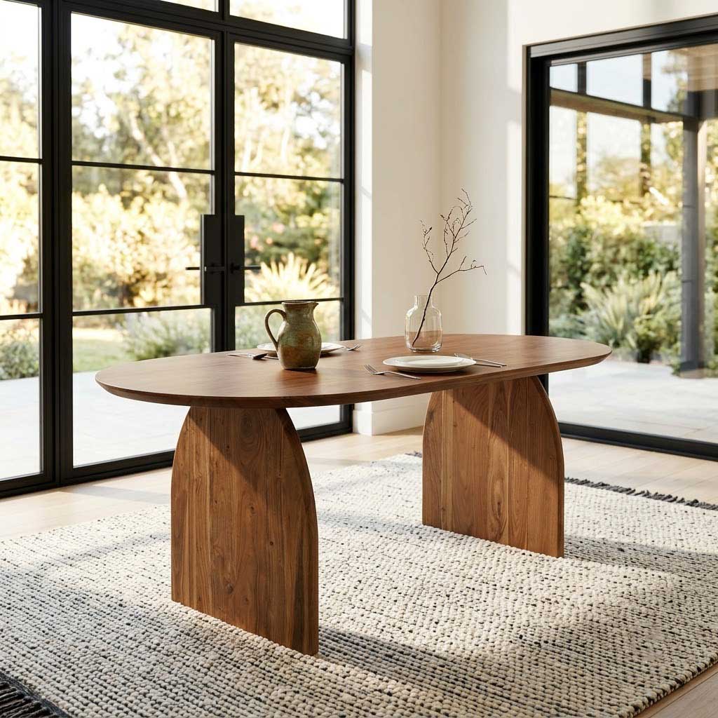 Bedlum Acacia Wood Dining Table
