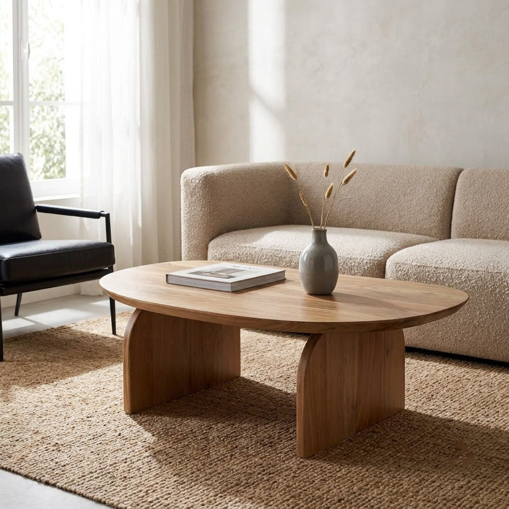 Bedum Coffee Table Acacia Wood Natural