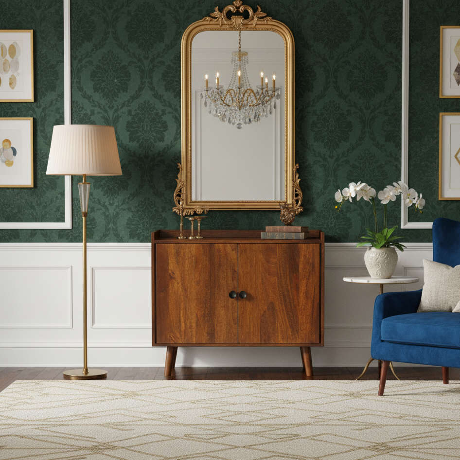 Bellville Mango Wood 2 Door Cabinet