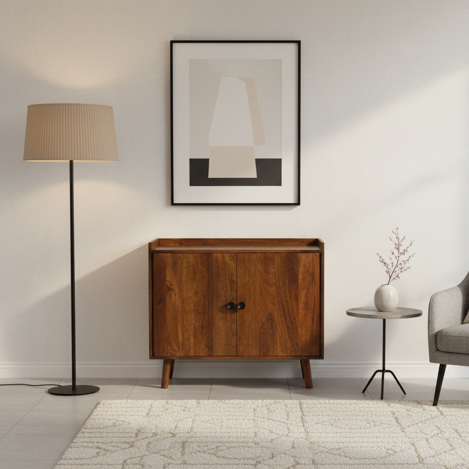 Bellville Mango Wood 2 Door Cabinet