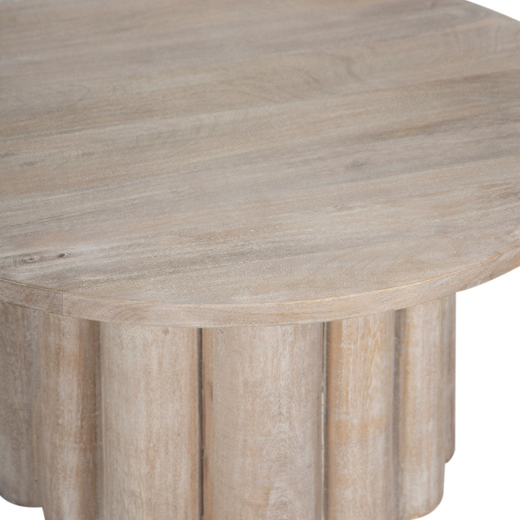 Benjamin Mango Wood Round Coffee Table