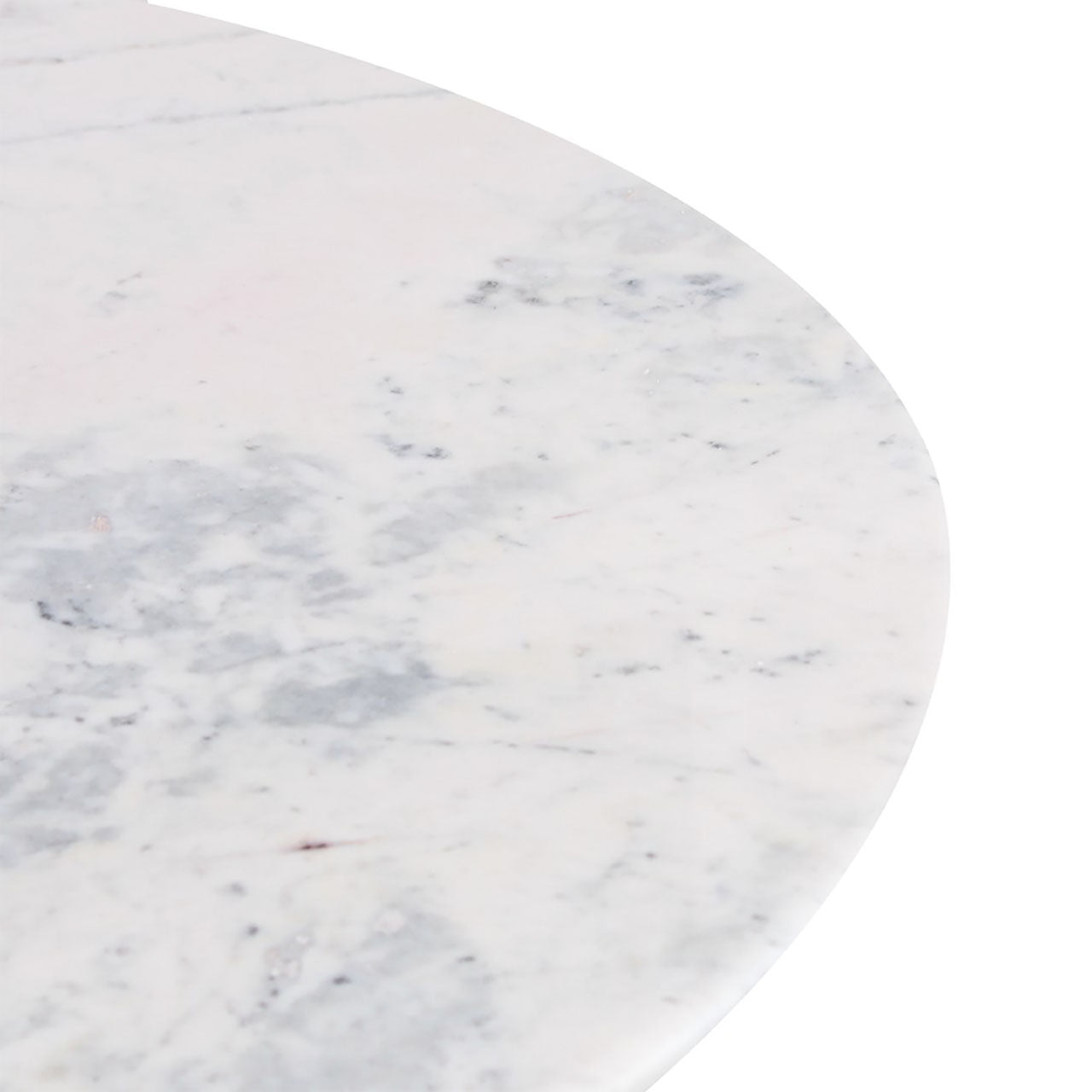 Bistro Marble Top Large Round Dining Table
