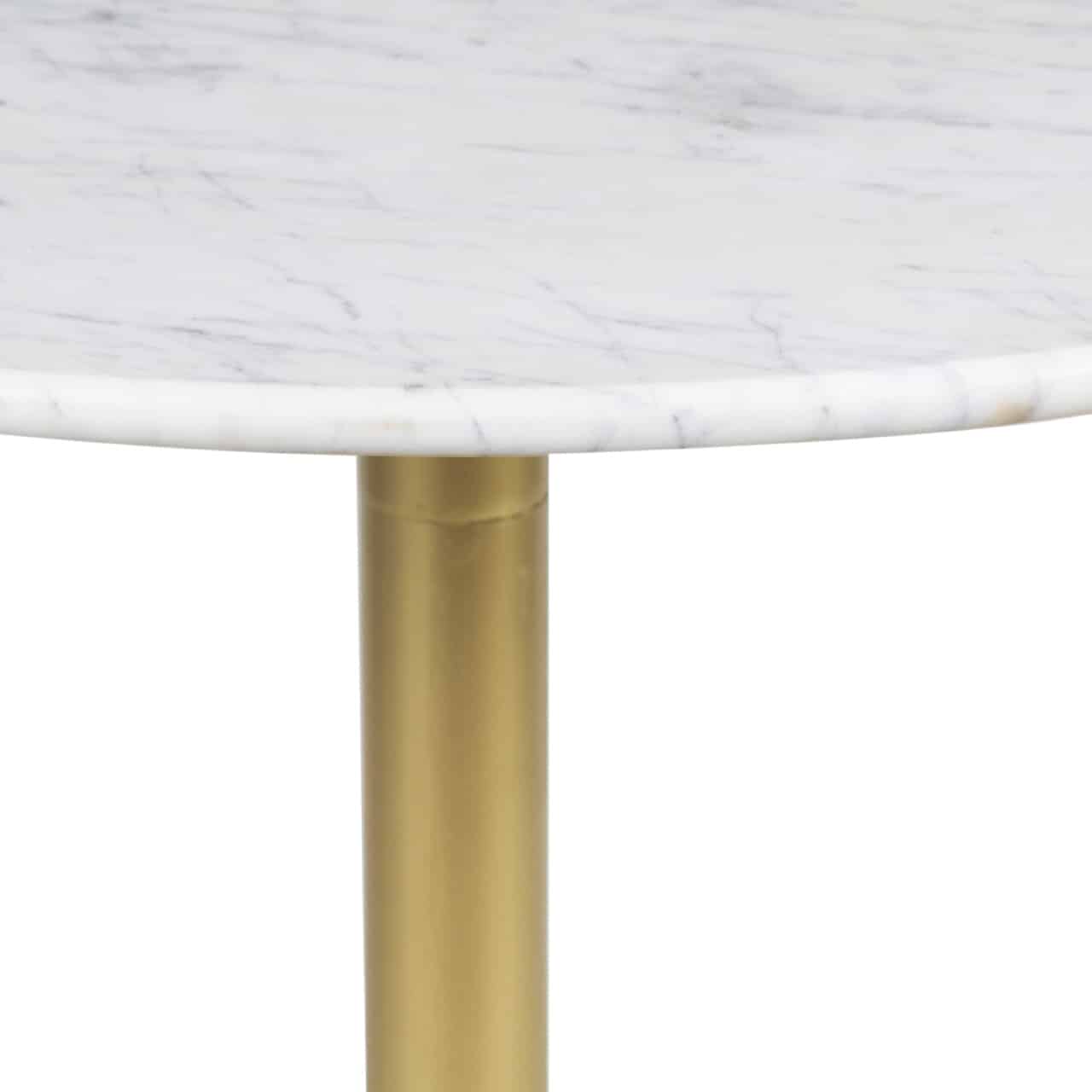 Bistro Marble Top Small Round Dining Table
