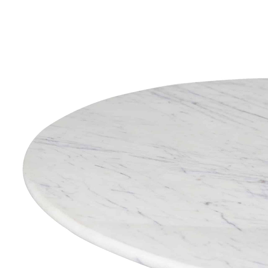 Bistro Marble Top Small Round Dining Table