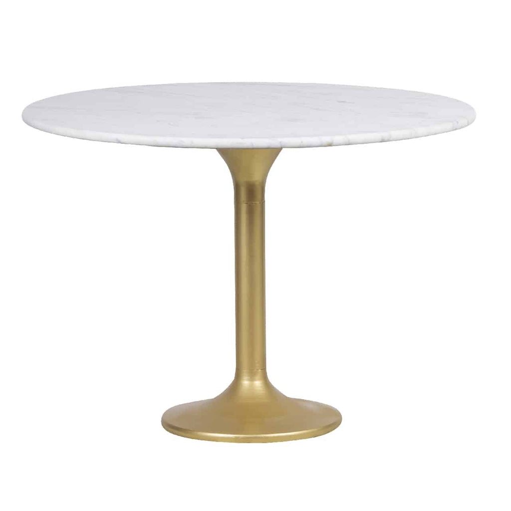 Bistro Marble Top Small Round Dining Table