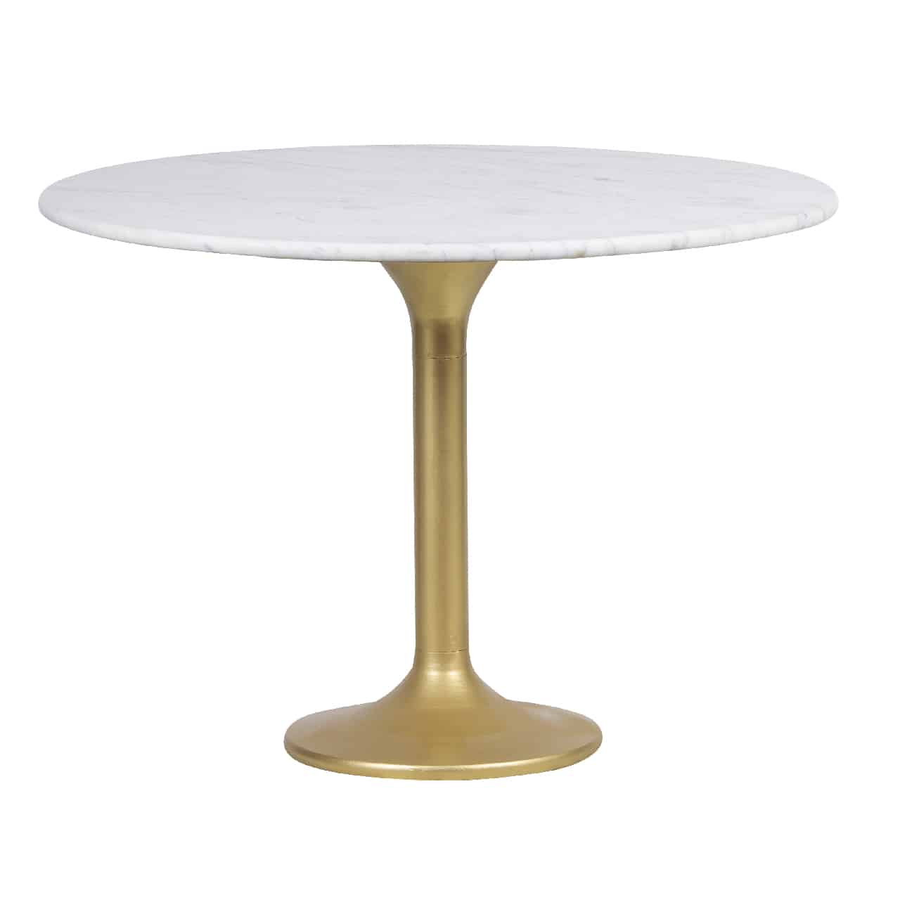Bistro Marble Top Small Round Dining Table
