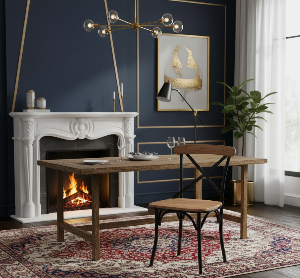 Bistro Acacia Wood Dining Room Chair