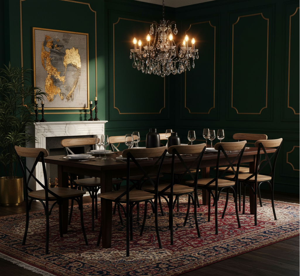 Bistro Acacia Wood Dining Room Chair