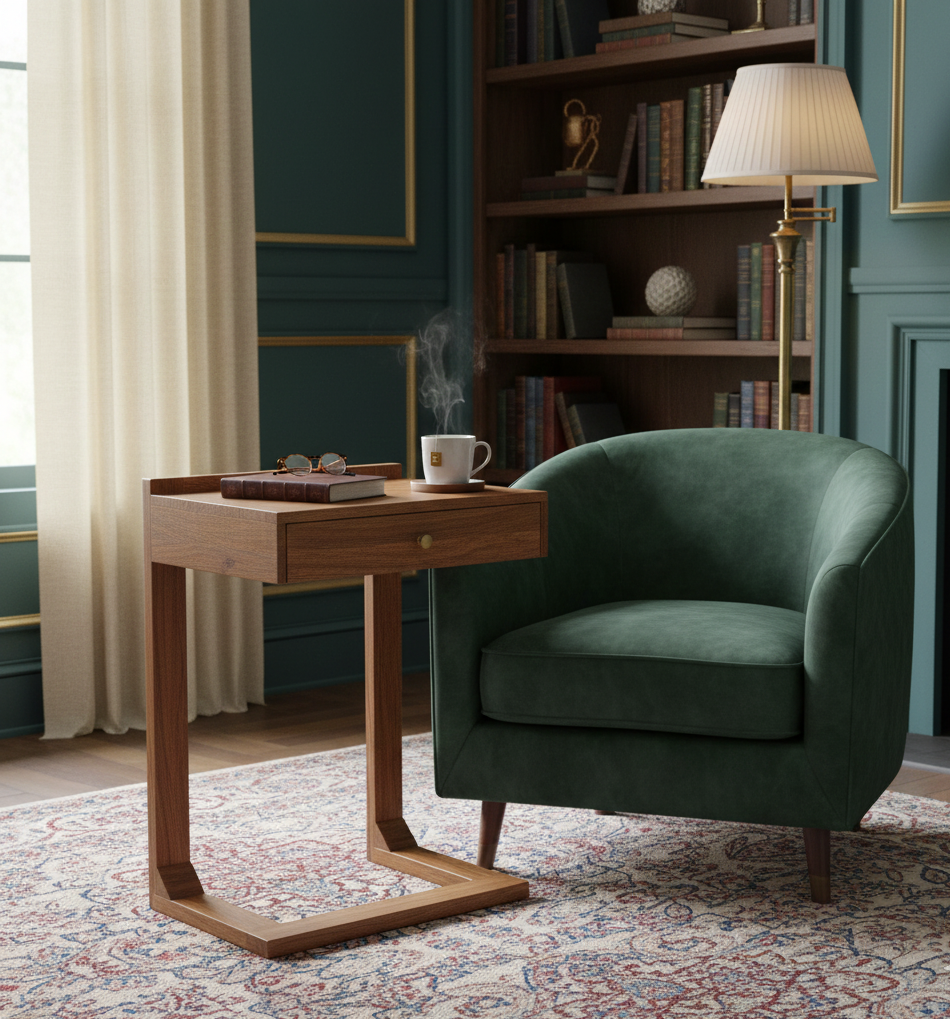 Bloem Acacia Wood 1 Drawer C Table