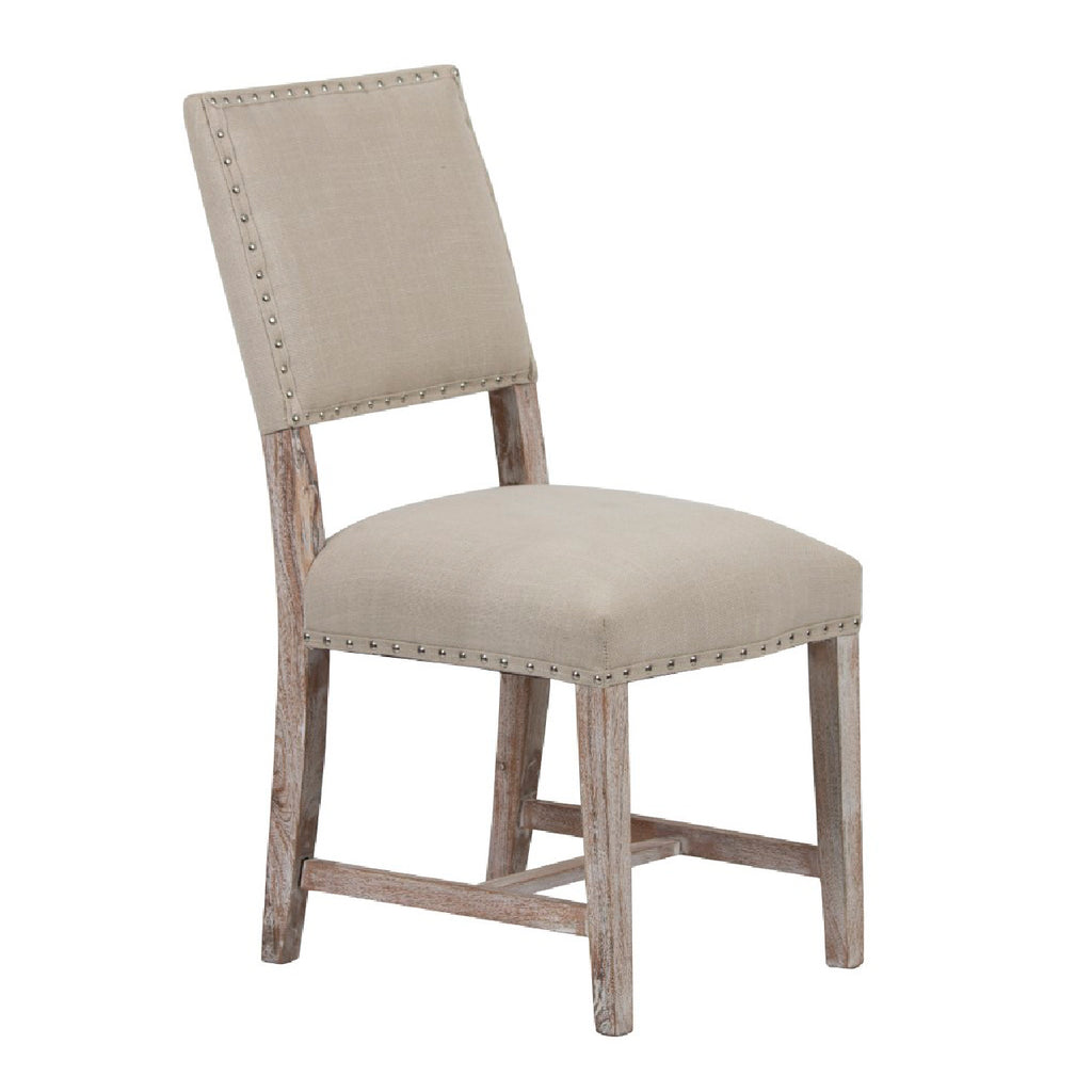 Bristol Acacia Wood Fabric Dining Chair