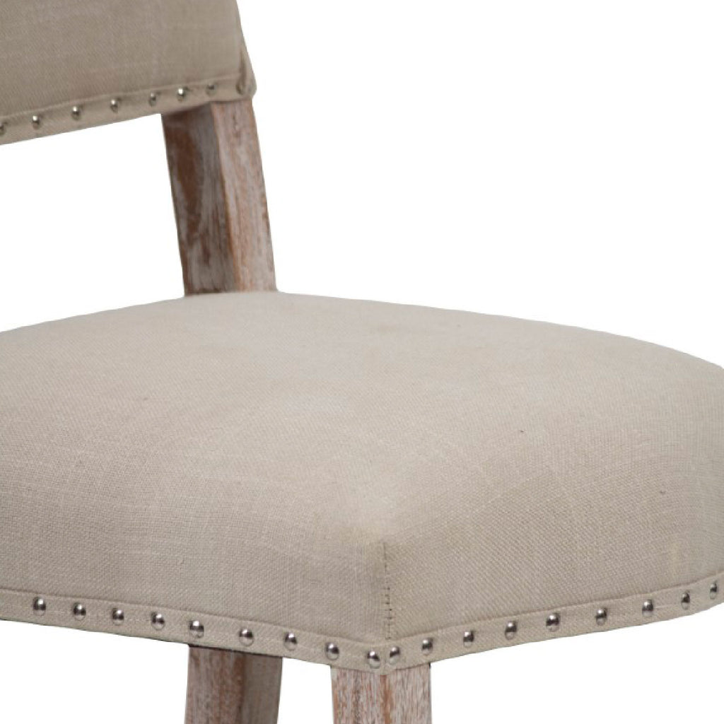 Bristol Acacia Wood Fabric Dining Chair
