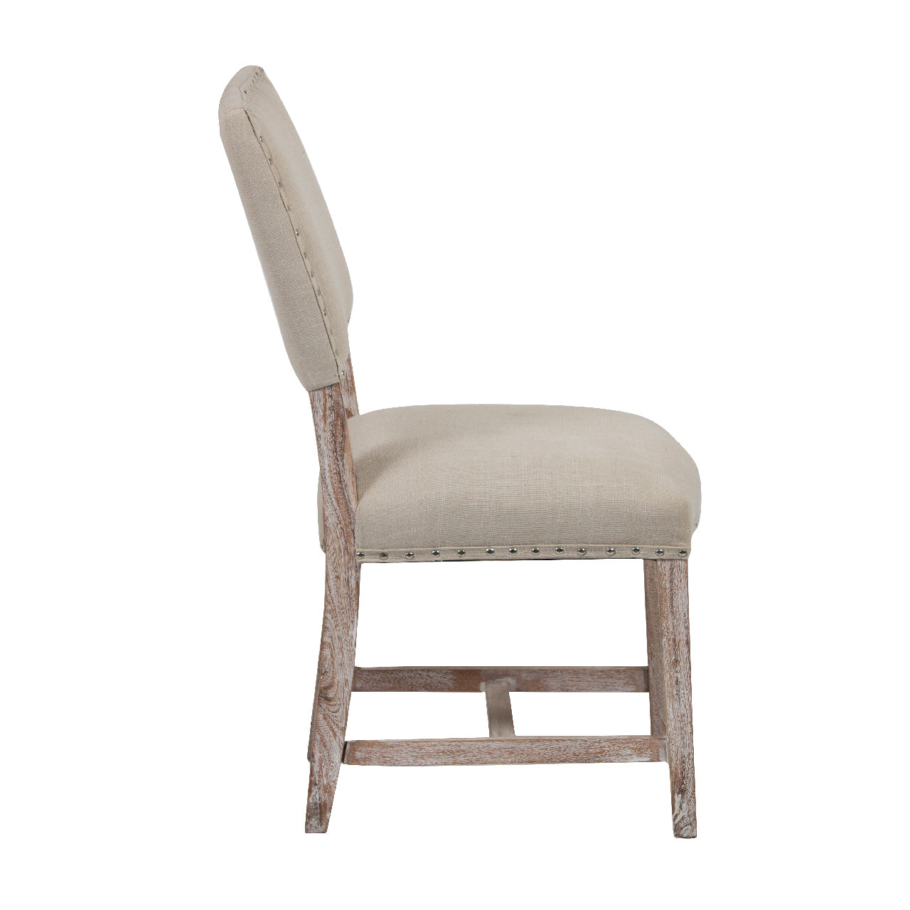 Bristol Acacia Wood Fabric Dining Chair