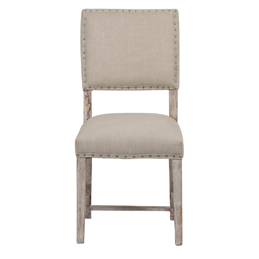 Bristol Acacia Wood Fabric Dining Chair