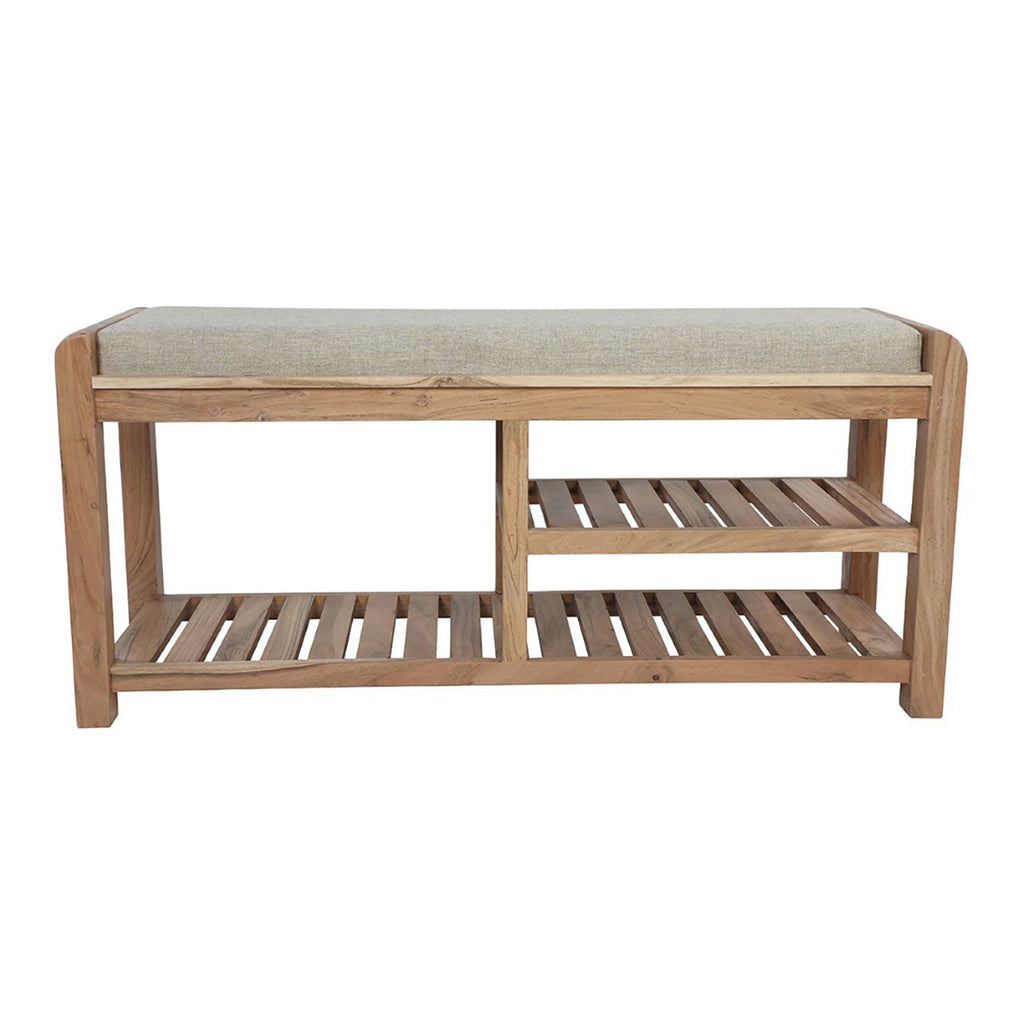Cache Acacia Wood Narrow Shoe Bench – Natural
