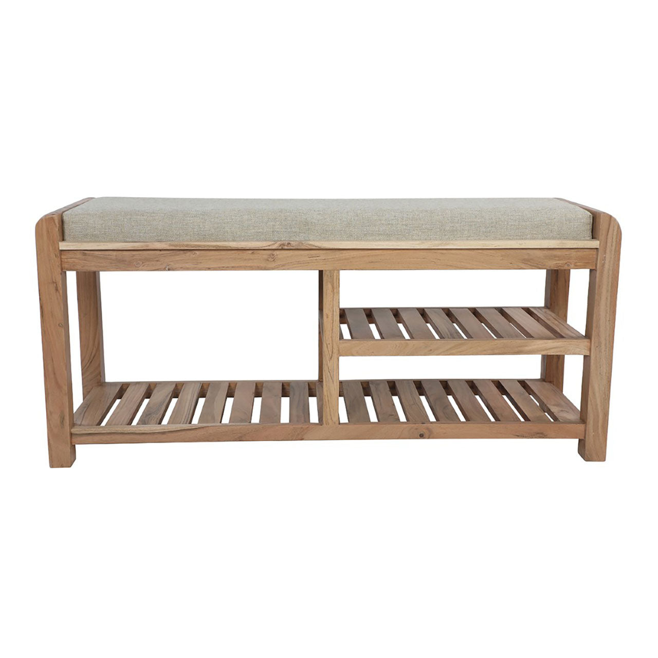 Cache Acacia Wood Narrow Shoe Bench – Natural