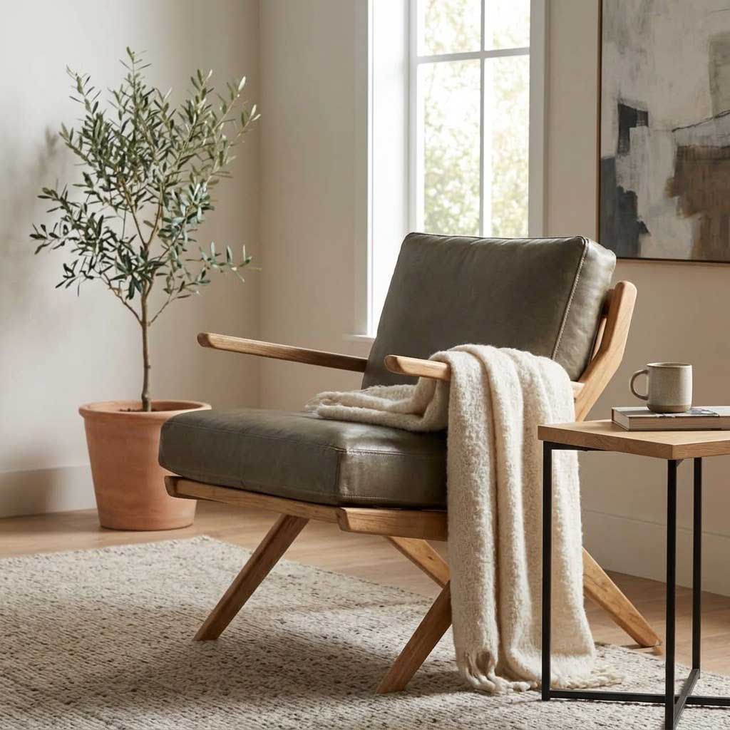 Cali Leather Accent Chair