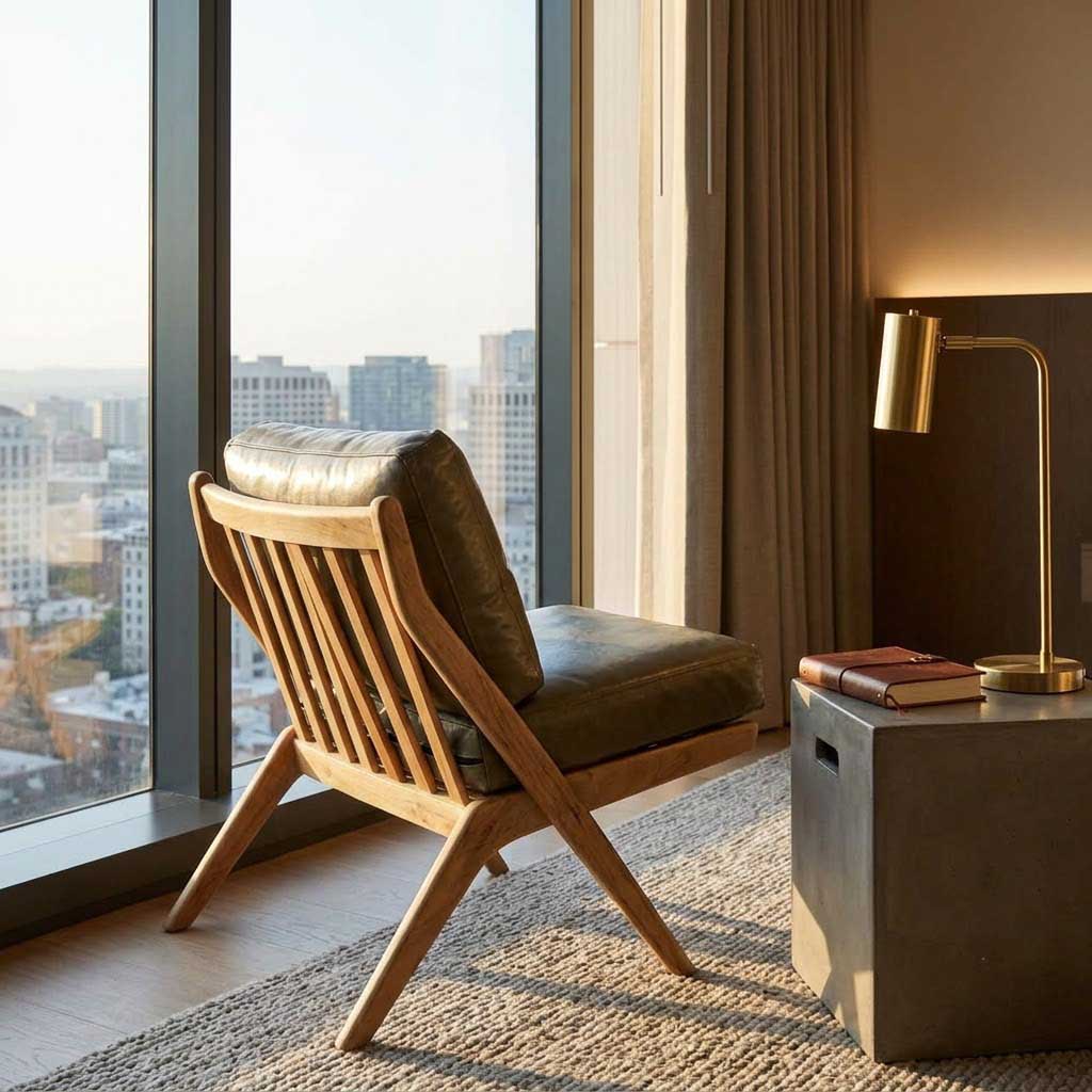 Cali Leather Accent Chair