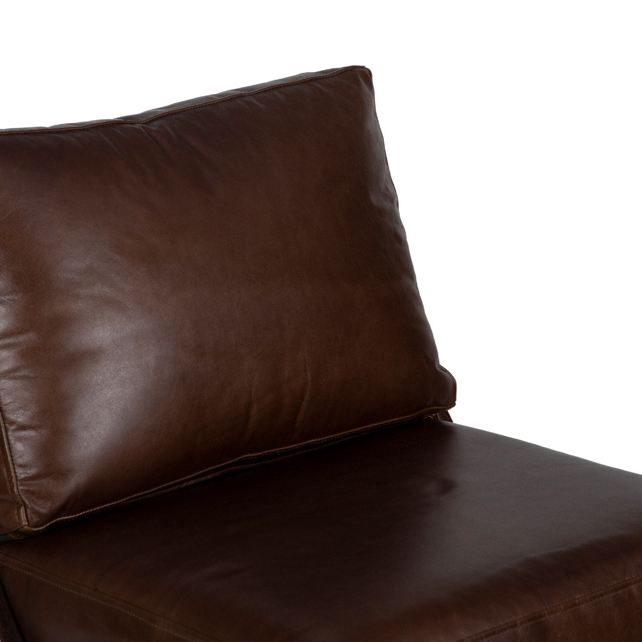 Cali Leather Accent Chair - Washed Walnut / Brown