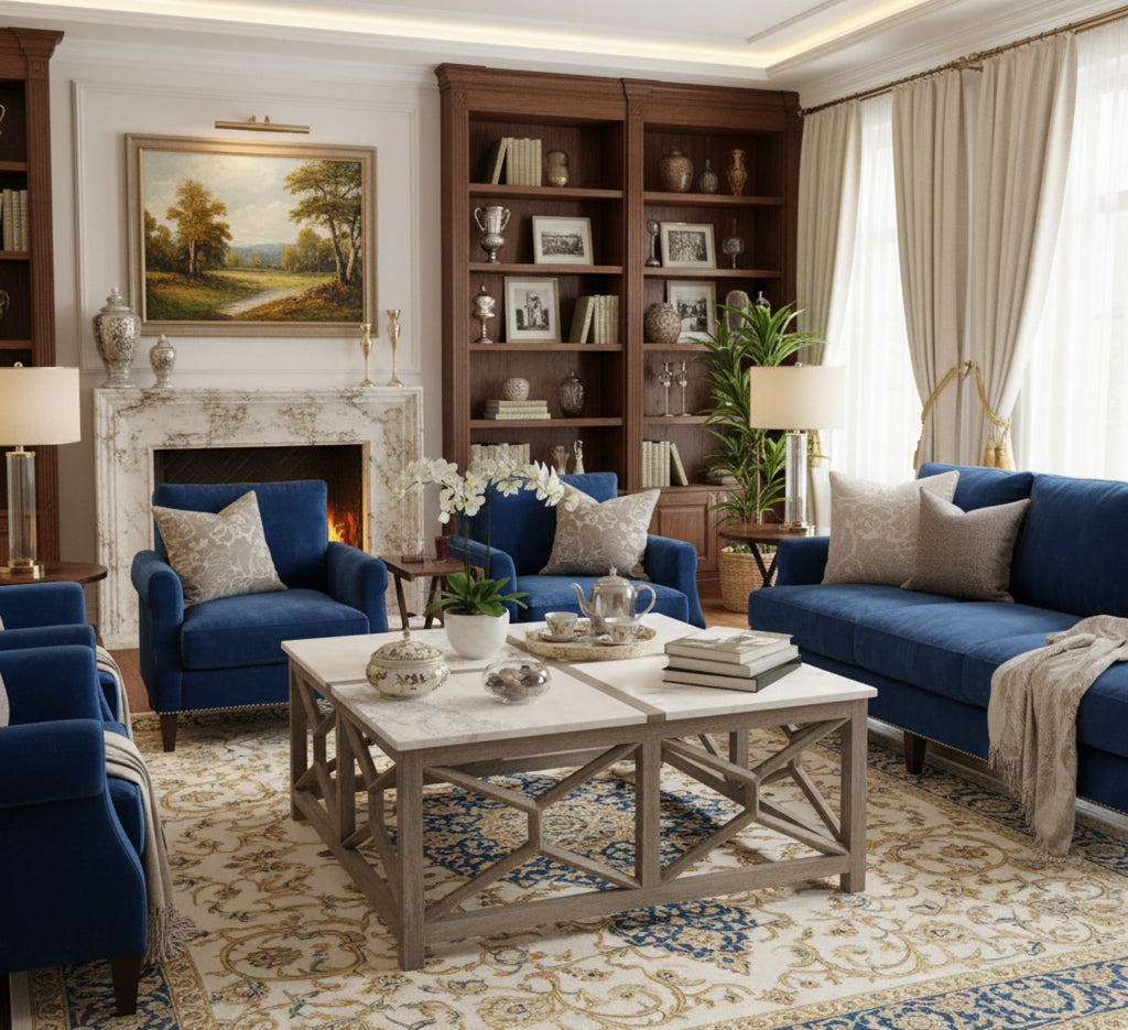 Calicut Coffee Table Marble  Top