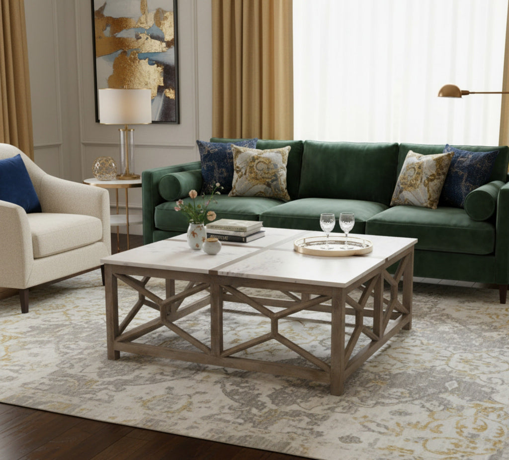Calicut Coffee Table Marble  Top