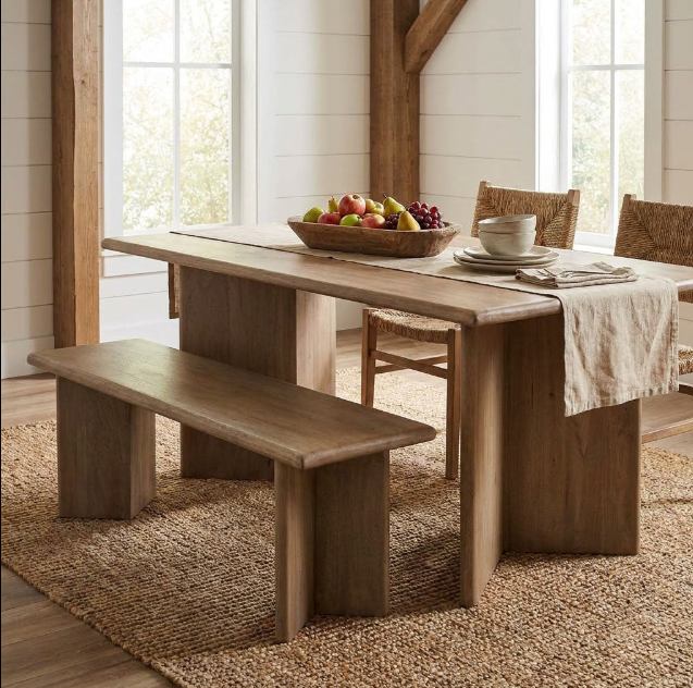 Cambria Mango Wood Dining Bench
