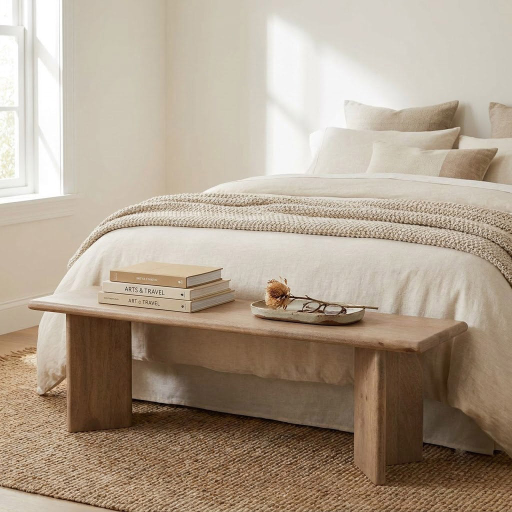 Cambria Mango Wood Dining Bench