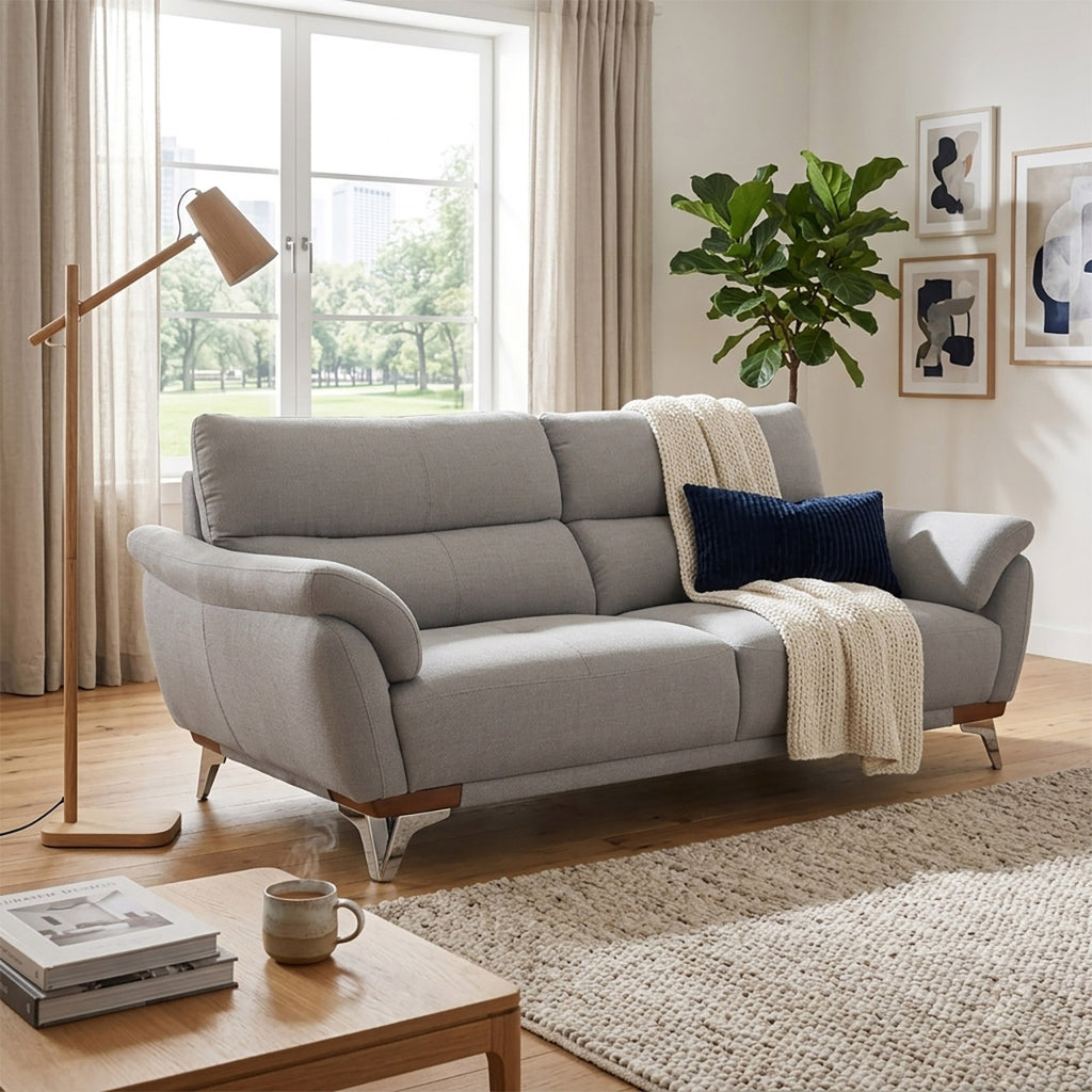 Camden Fabric Comfort Sofa - Blake Cement