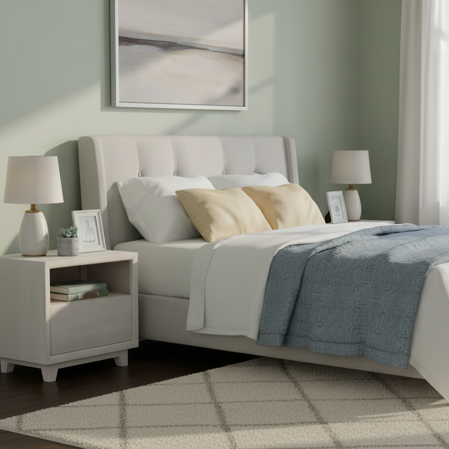 Cameron Mango Wood 1 Drawer Night Stand