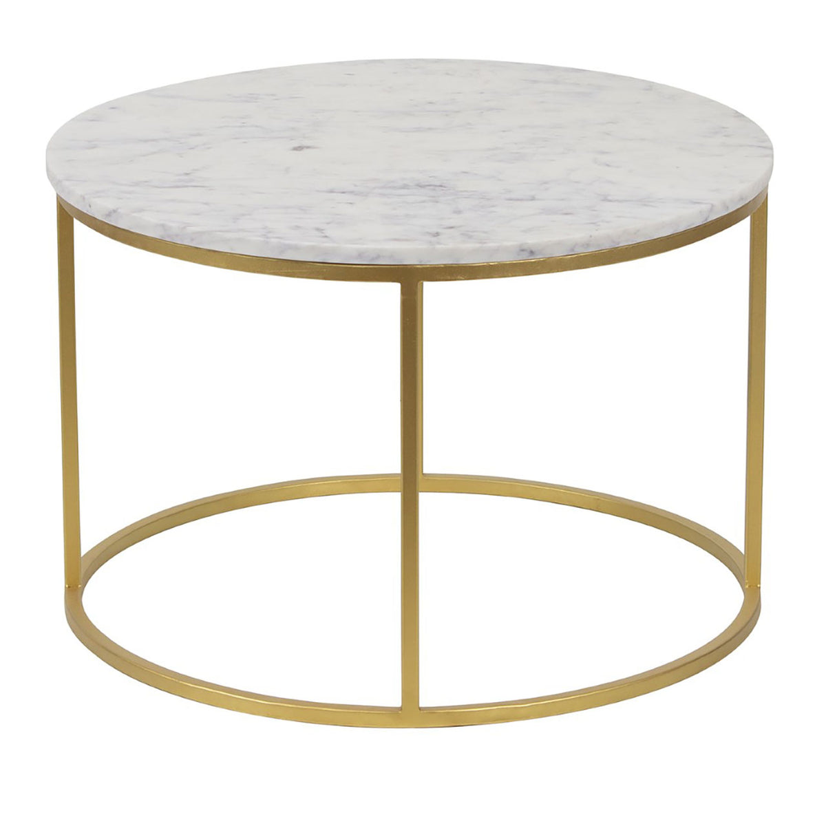 Capri Banswara Marble Coffee Table Gold Iron
