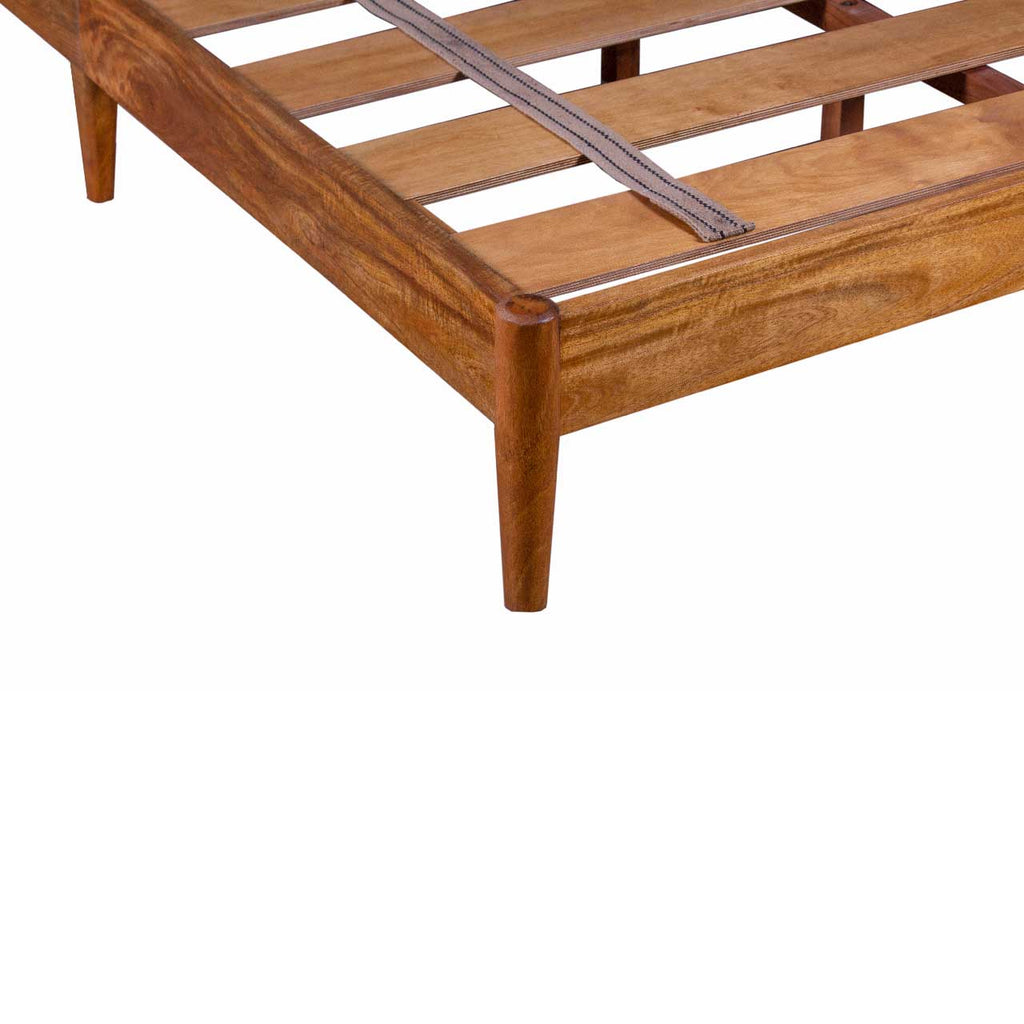 Carbon Full Knock Down Mango Wood Queen Bed 60x80