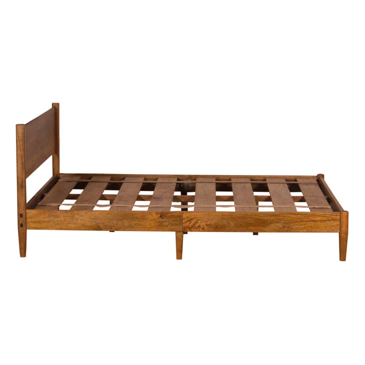 Carbon Full Knock Down Mango Wood Queen Bed 60x80