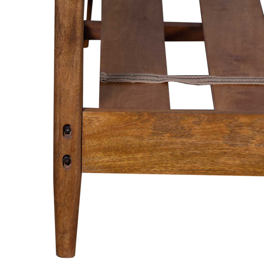 Carbon Full Knock Down Mango Wood Queen Bed 60x80