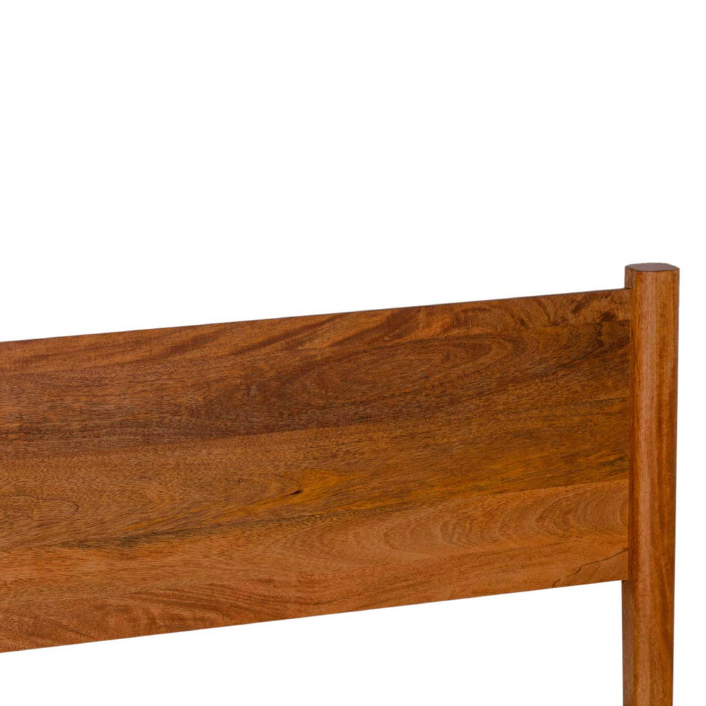 Carbon Full Knock Down Mango Wood Queen Bed 60x80