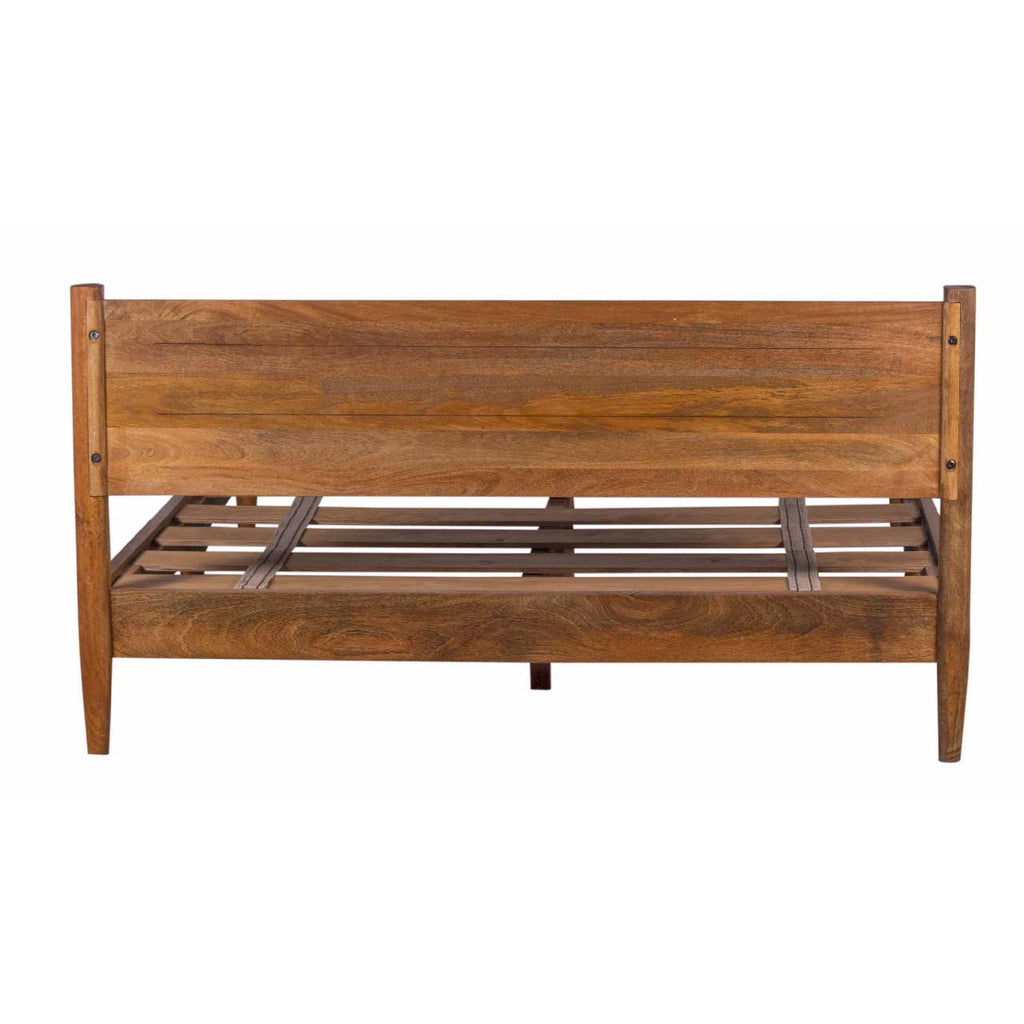 Carbon Full Knock Down Mango Wood Queen Bed 60x80