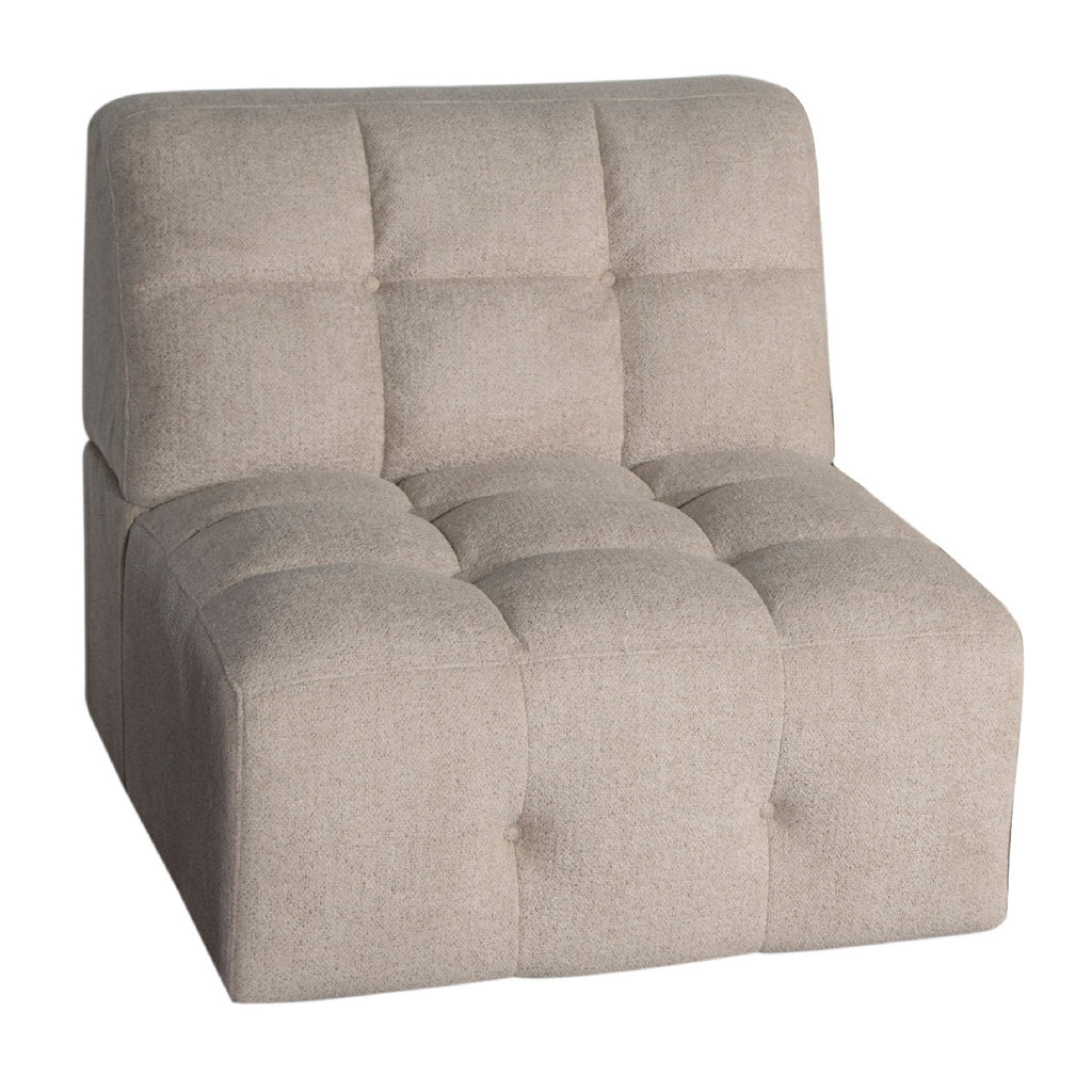 Cauchy Fabric 3 Seat Modular Sofa - Beige