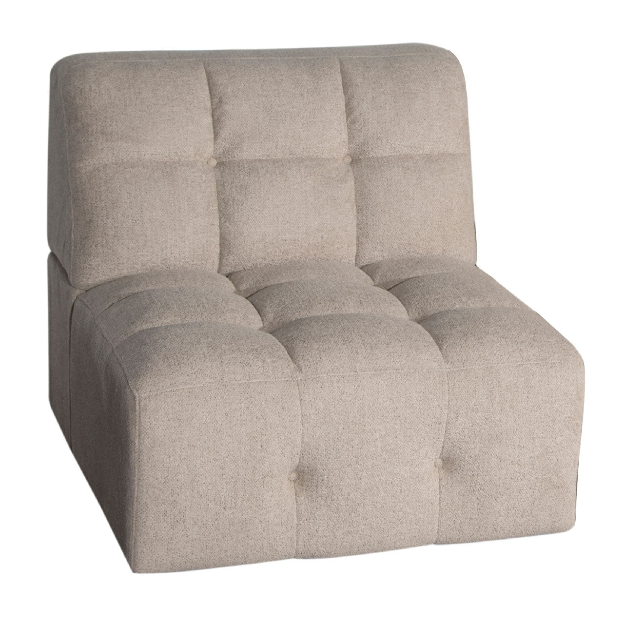 Cauchy Fabric 3 Seat Modular Sofa - Beige