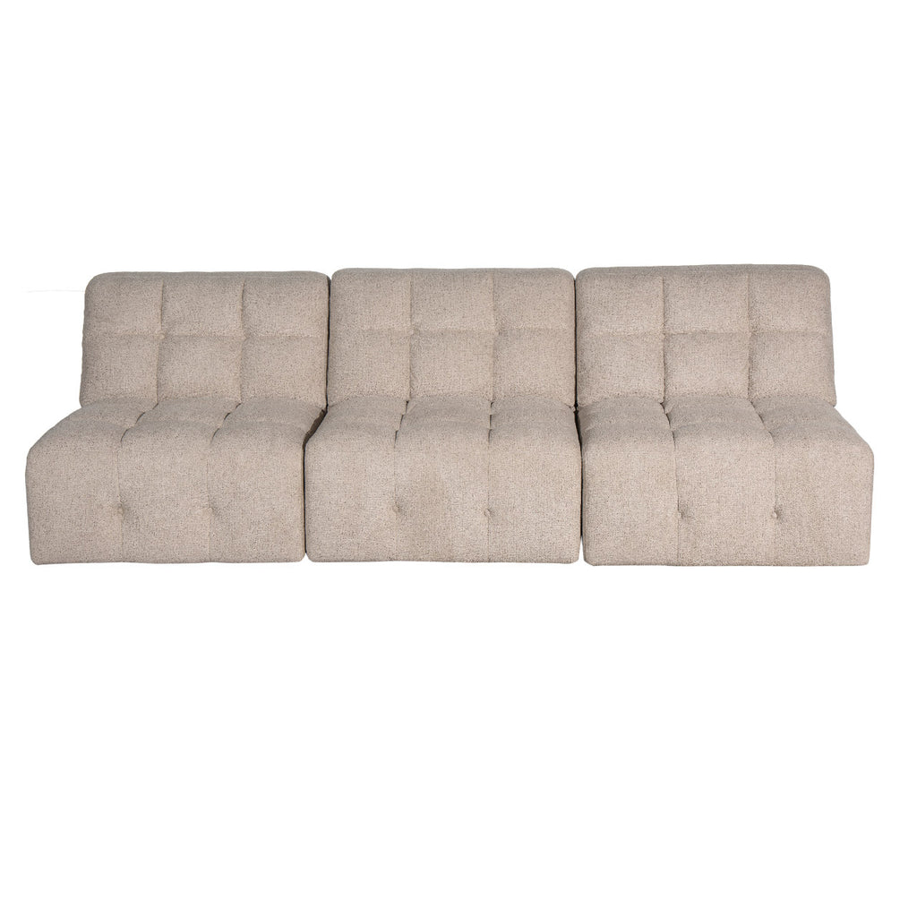 Cauchy Fabric 3 Seat Modular Sofa - Beige